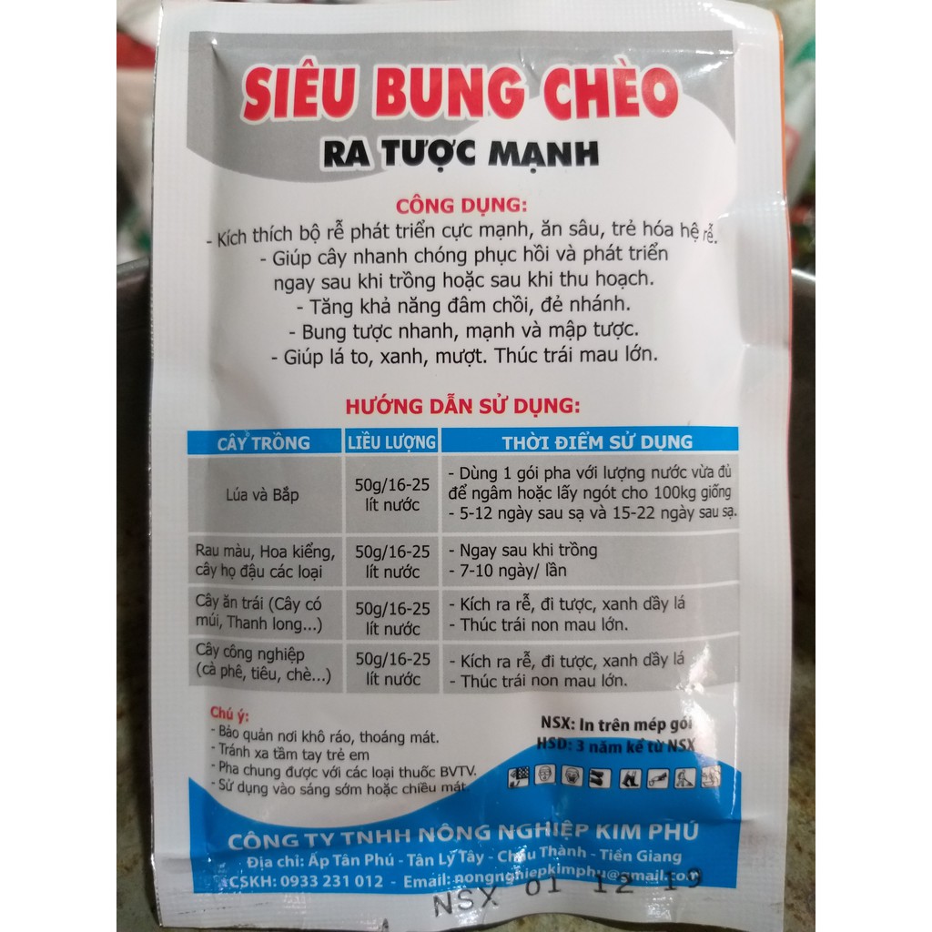 Phân Bón Lá Siêu Bung Chèo - Ra Tược Mạnh (50g)