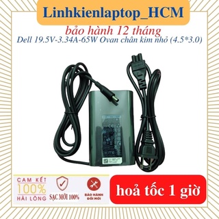 Sạc laptop dell 19.5v- 3.34a 65w oval chân kim nhỏ 4.5*3.0mm- sạc dell xps 13 9360- sạc zin