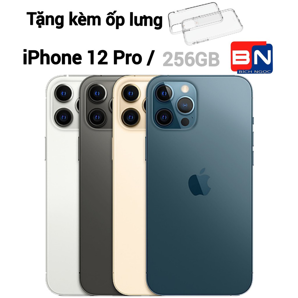 Combo Điện thoại Apple iPhone 12 Pro 256GB - Hàng nhập khẩu new 100% + Ốp lưng silicon chống va đập