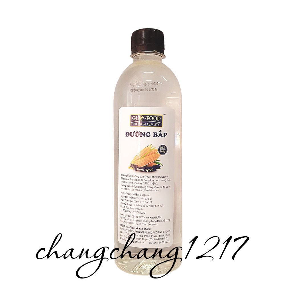 Nước Đường Bắp Glofood Chai 700gr