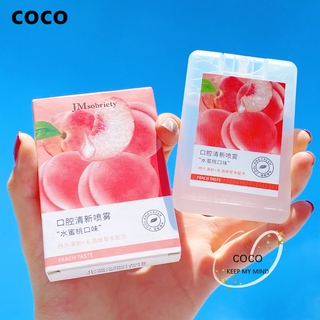 Xịt thơm miệng đào Xịt thơm miệng khử hôi miệng Xịt thơm miệng bạc hà sạch và di động