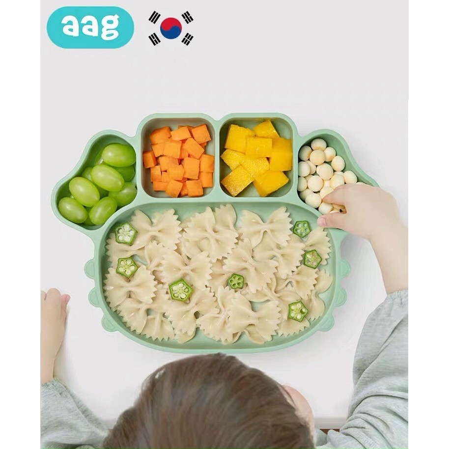 Khay Ăn Dặm  con cua AAG Cao Cấp Cho Bé ( Có Đế Chống Trơn Trượt )