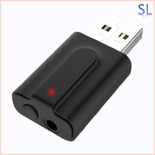 2 in 1 bluetooth 5.0 transmitter receiver 3.5mm aux hifi stereo audio usb mini wireless adapter for