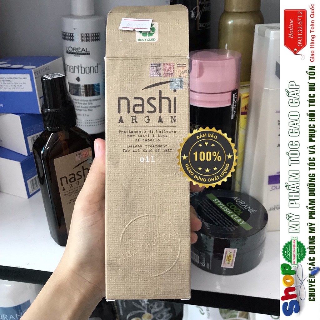 [Nashi-Chính hãng] Tinh dầu dưỡng tóc Nashi Argan Oil phục hồi tóc hư tổn