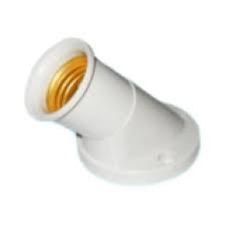 Đui chếch E27 Thương Hiệu LIOA lắp với bóng đèn LED và compact