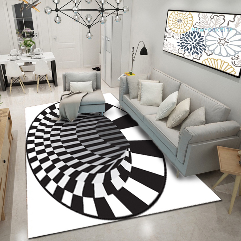 Thảm lót cửa chùi chân Chống Trượt Thấm Hút Nước In Họa Tiết 3D