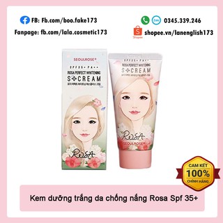 [HÀNG CÔNG TY]Kem dưỡng trắng da Rosa có chỉ số chống nắng 30spf