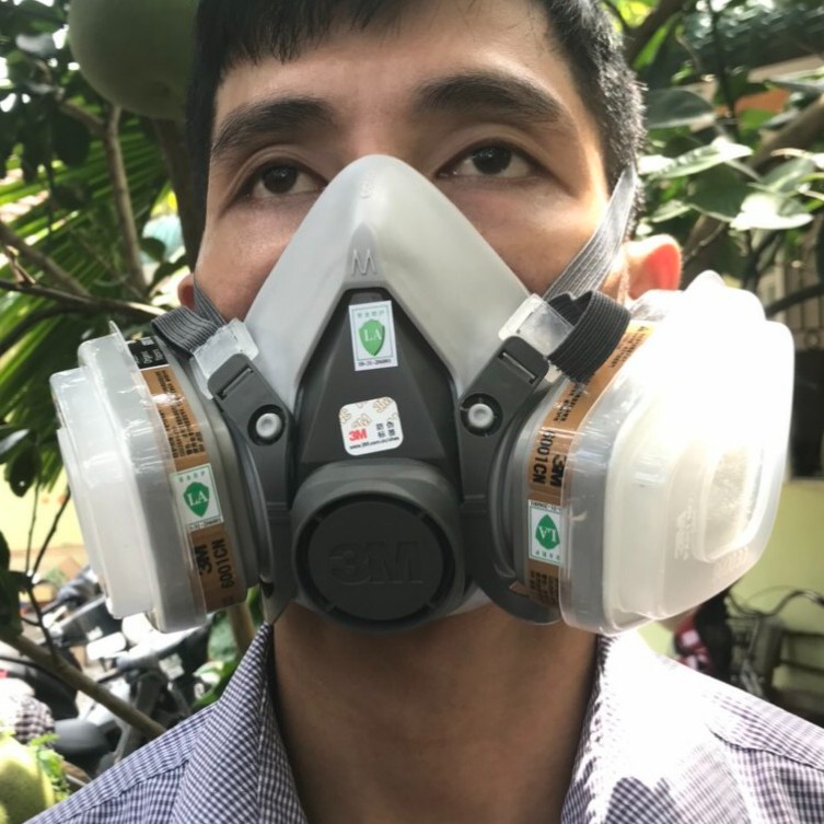 Bộ Mặt Nạ Phòng Độc 6200 Đầy Đủ, Chống Chất Độc Sơn, Bụi Mịn, Thuốc Sâu | BigBuy360 - bigbuy360.vn