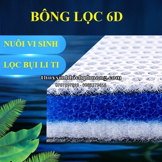 BÔNG LỌC 6D & 8D SIÊU BỀN - NUÔI VI SINH LỌC BỤI LÀM TRONG NƯỚC CHO HỒ CÁ THỦY SINH