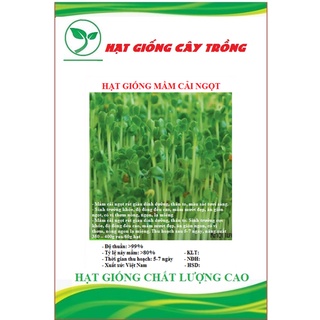Hạt giống mầm cải ngọt ct538 - gói 20gram
