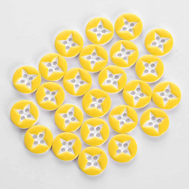 Bộ 48 cúc áo gỗ 4 lỗ