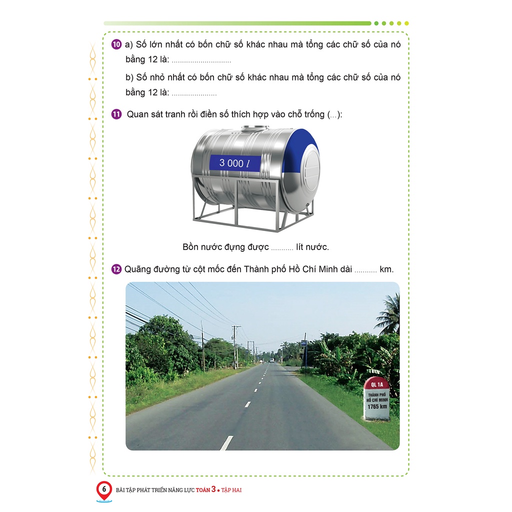 Sách - Bài tập phát triển năng lực Toán 3 Tập 2