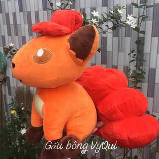 Gấu bông cáo 6 đuôi Vulpix lửa size to