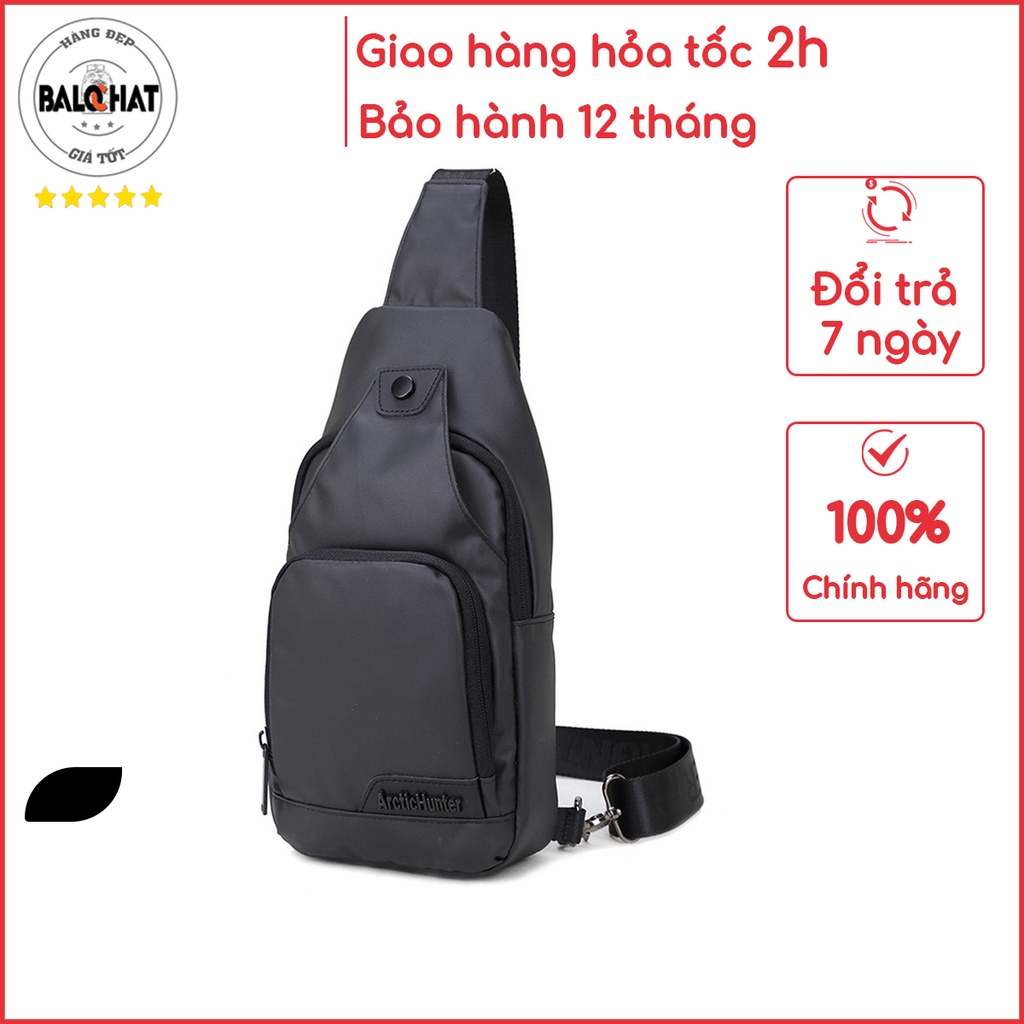 Túi đeo chéo Arctic Hunter XB13005 kiểu dáng trẻ trung, chống nước, ngăn chứa đồ rộng, có cổng tai nghe tiện lợi