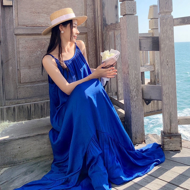 Đầm Dây Đi Biển Hở Lưng Ôm Dáng Quyến Rũ