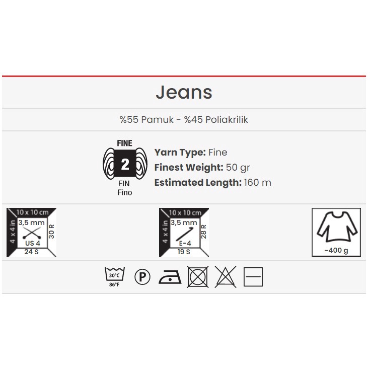Len YarnArt Jeans nhập khẩu Thổ Nhĩ Kì (Bảng 2: 60-91)