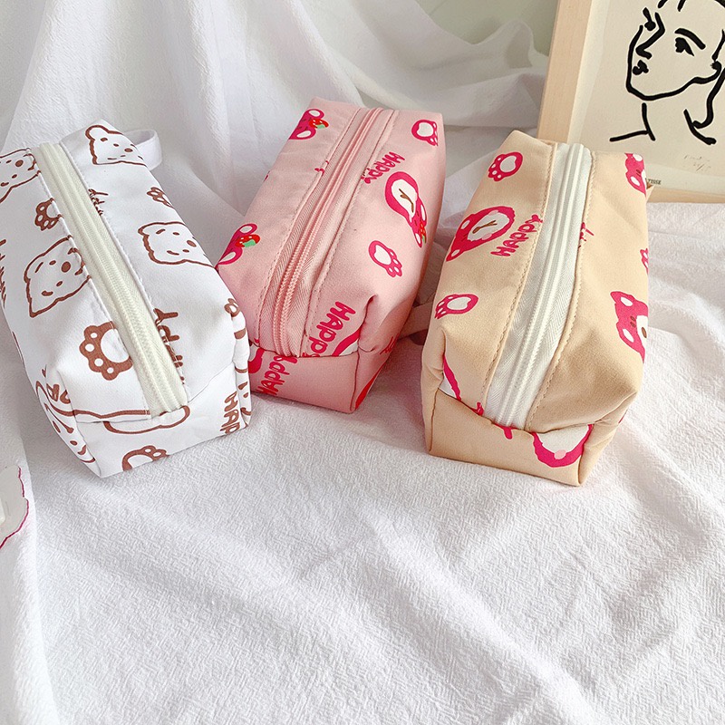 Hộp đựng bút họa tiết chú gấu phong cách Hàn