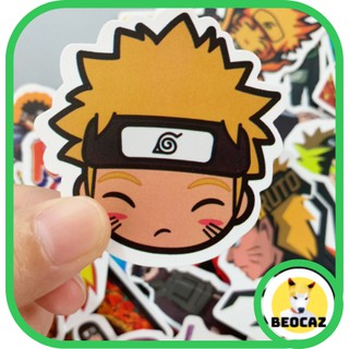 Sticker Naruto dán trang trí laptop, mũ bảo hiểm, vali, xe máy, ván trượt hình dán sticker dễ thương Tiệm đồ chơi Beocaz