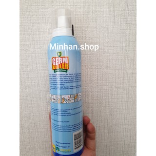 Bình Xịt Diệt Khuẩn Làm Sạch Không Khí McKenic Germ Killer GK Air Nhập khẩu Singapore