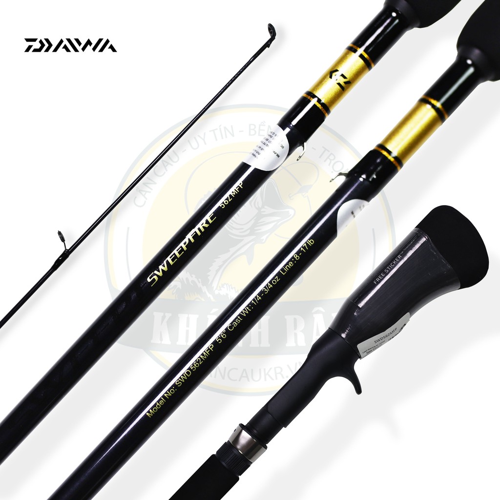 Cần 2 Khúc Lure Daiwa Sweepfire 662MFS  702MS-SD ; 662MHB-SD; 562MFP Súng