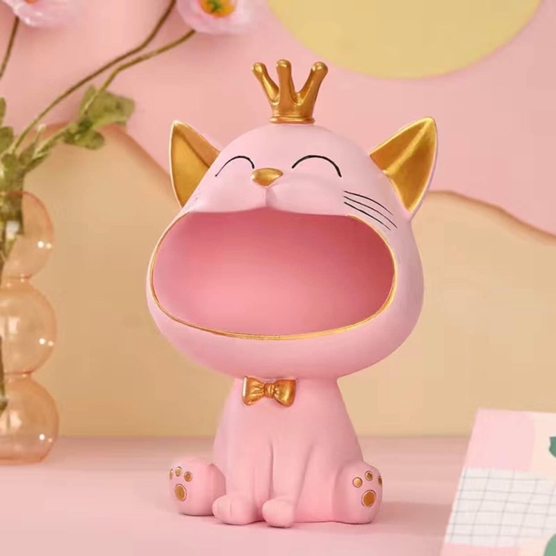 Mèo há miệng phong cách Bắc Âu trang trí nhà cửa decor sang trọng