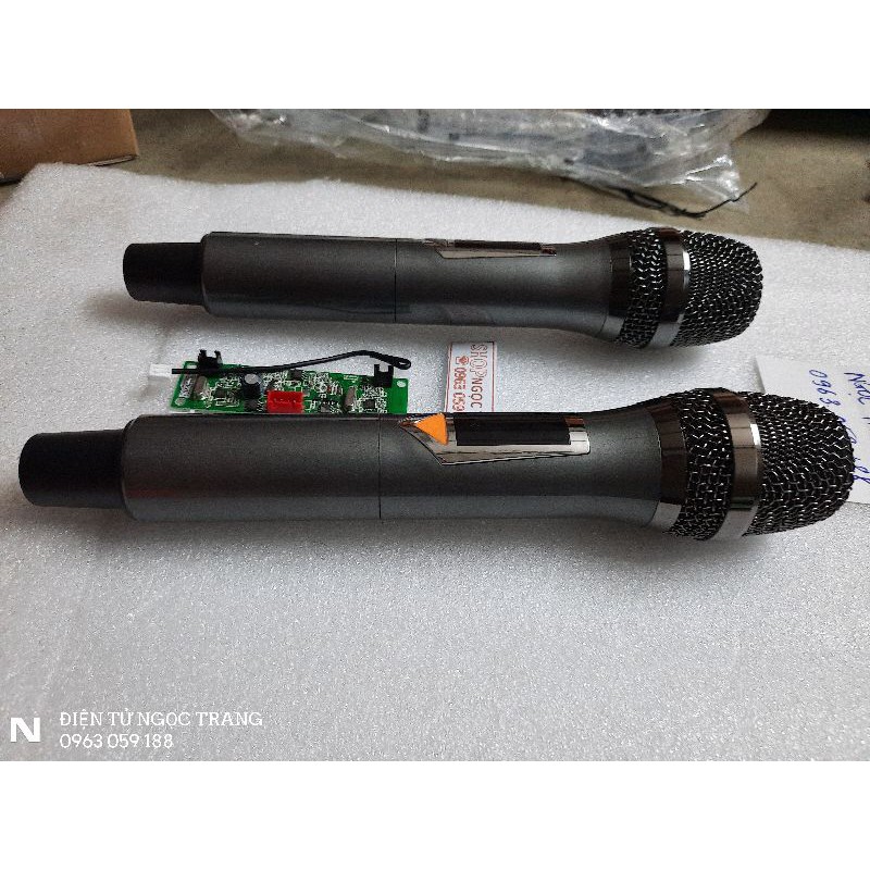 Micro Không Dây Cho Loa Kéo Hàng Mới Về - Sét Tần Số Sóng UHF - Giá 1 Cặp