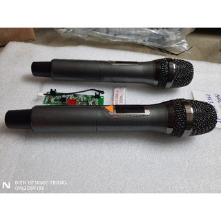 Micro uhf điều chỉnh tần số cho loa kéo - giá 1 cặp