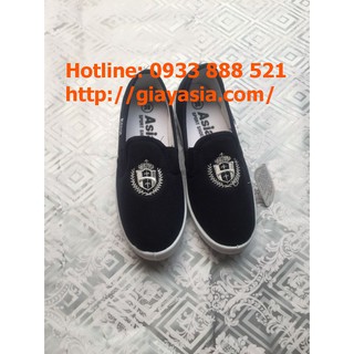 giày lười asia nữ xanh