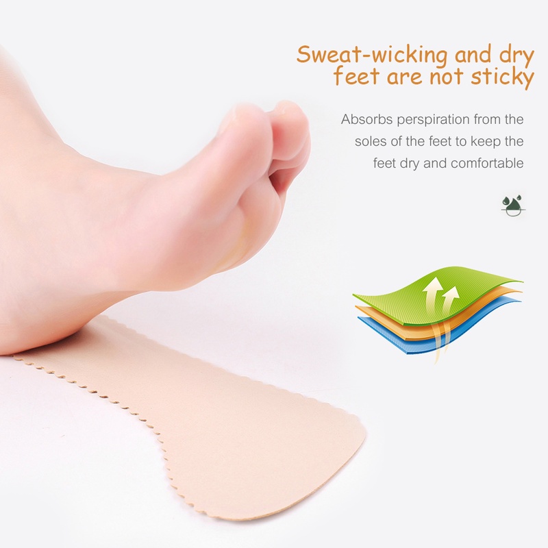 Miếng Lót Giày Cao Gót Bằng Da Nhân Tạo Khử Mùi Thoáng Khí Khử Mùi Chống Trượt Giảm Đau Cho Nữ