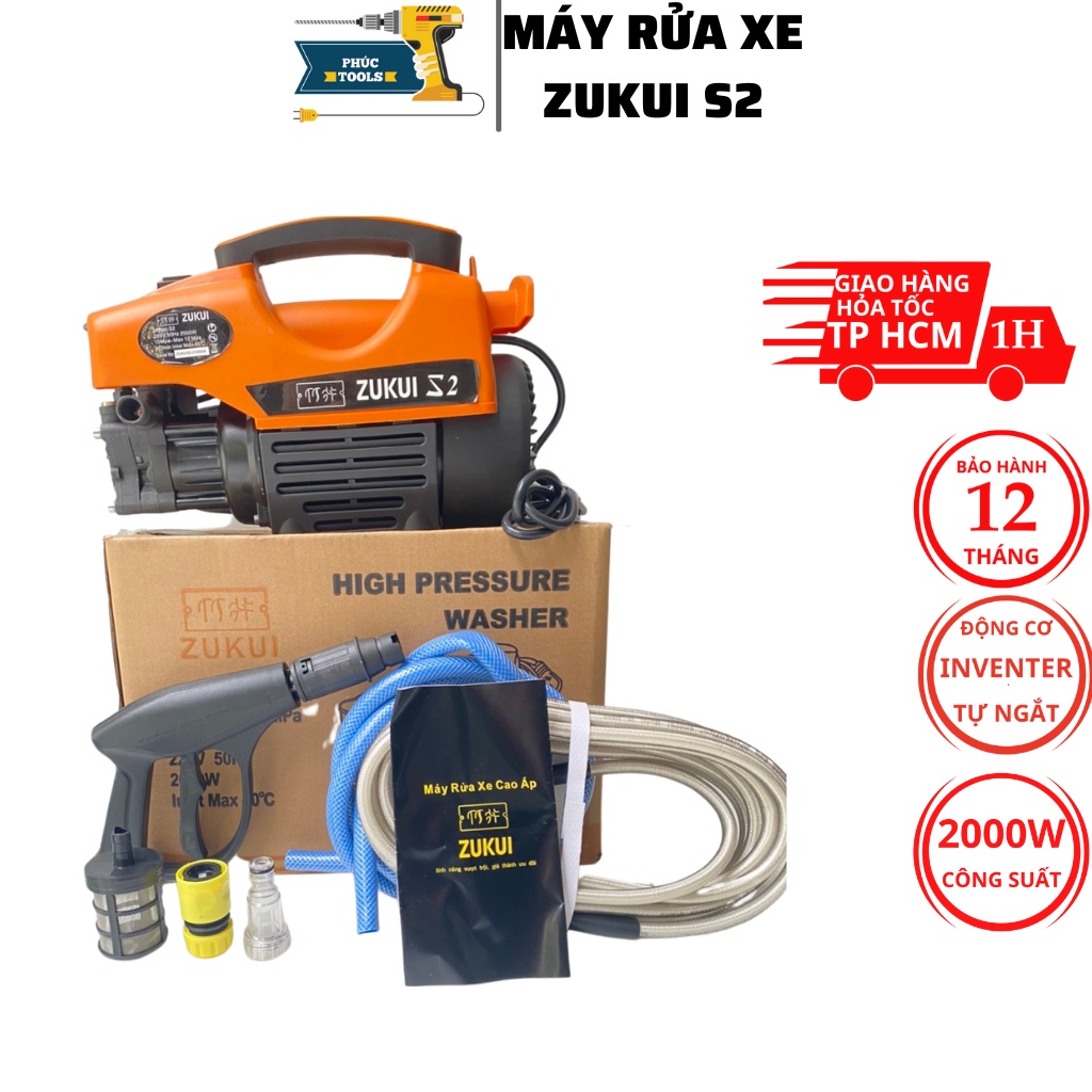 Máy rửa xe mini zukui S2 2000w