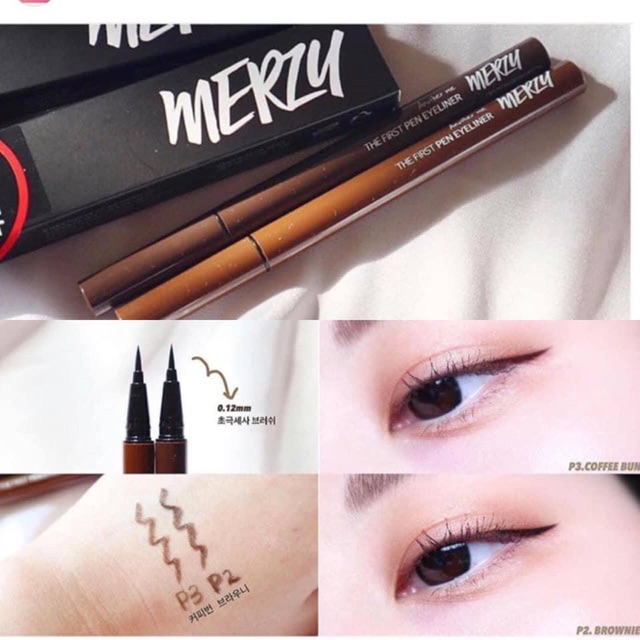 KẺ MẮT CHỐNG NƯỚC MERZY PEN EYELINER