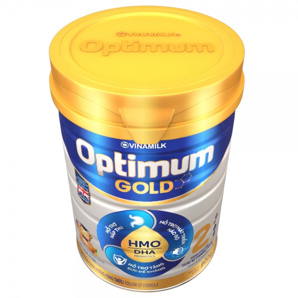 (kèm vòng dâu tằm) Sữa bột vinamilk Optimum gold 2 800g mẫu mới date luôn mới