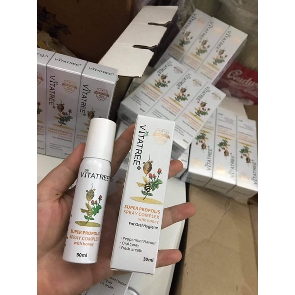 Xịt keo ong Úc Vitatree chai to 30ml