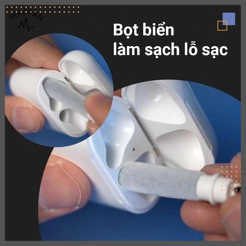 Bộ Vệ Sinh Airpod/Tai Nghe Bluetooth Đa Năng Dạng Bút, Có Cọ Vệ Sinh