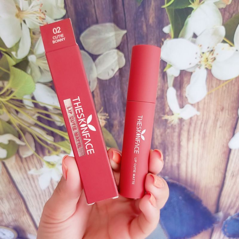 (CHÍNH HÃNG) Son Kem Lì The Skin Face Lip Cutie Matte