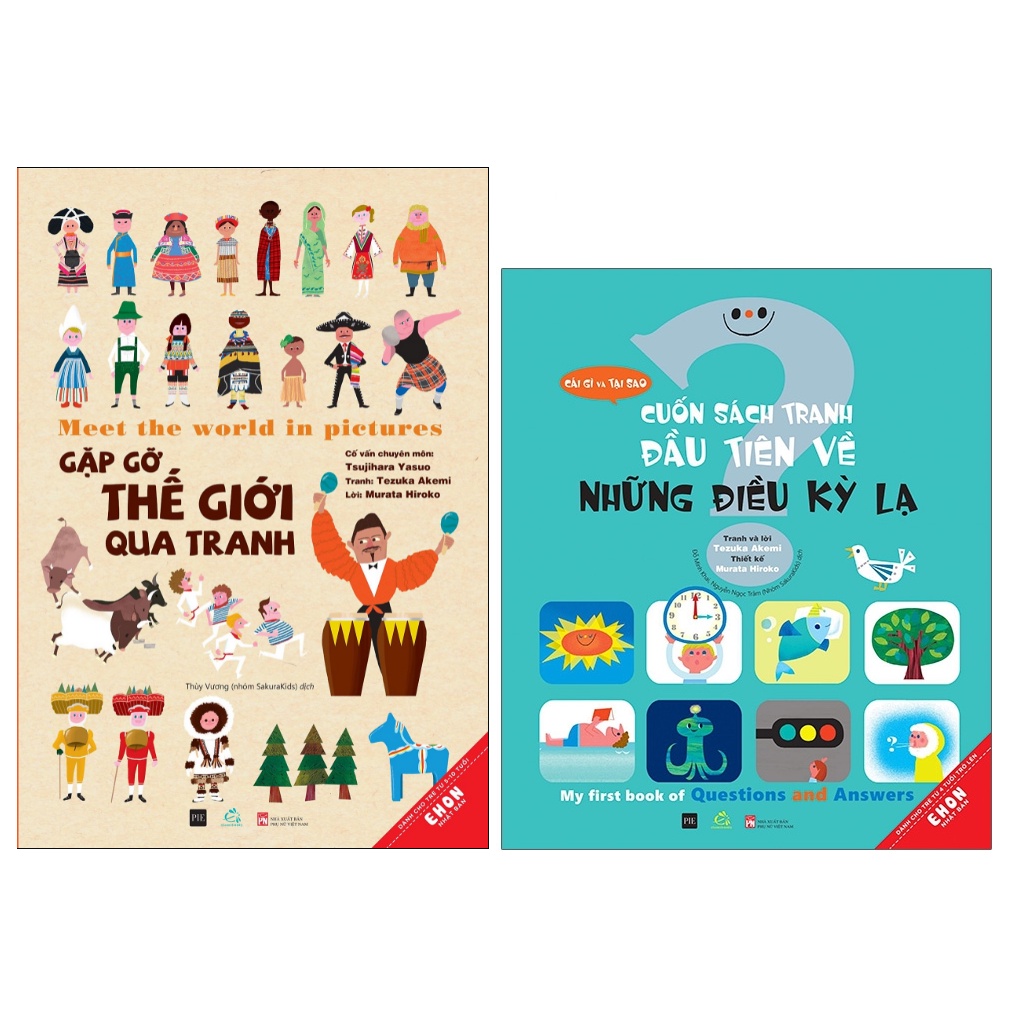 Combo Cuốn sách tranh đầu tiên về những điều kỳ lạ + Gặp gỡ thế giới qua tranh