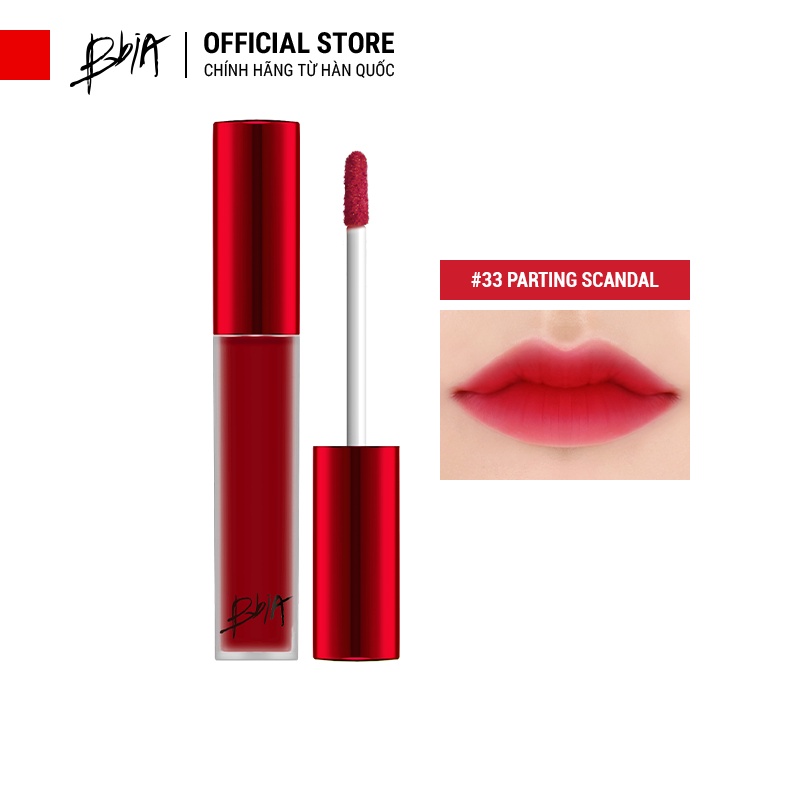Son Kem Lì Bbia Last Velvet Lip Tint Version 7 RED SCANDAL (3 Màu) 5g - Bbia Official Store