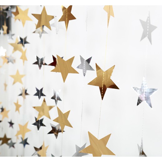 Dây ngôi sao grand trang trí sinh nhật trang trí party nhiều màu sắc HAPPYKID DNS