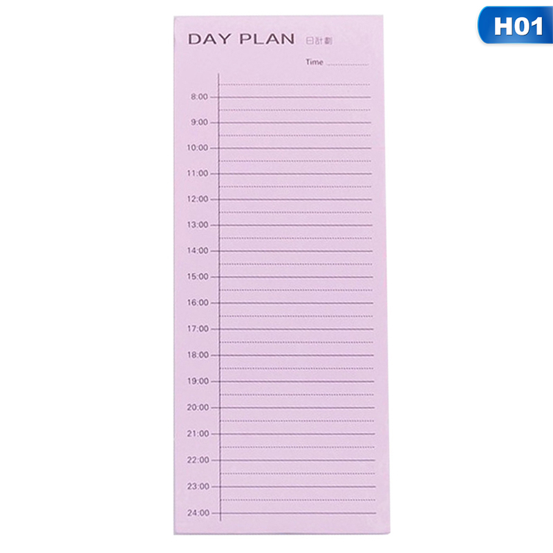 Daily Weekly Month Planner Check List Portable Memo Pad Sticky Notes Stationery School Supplies