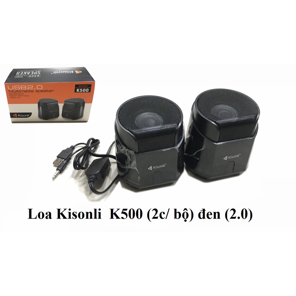LOA VI TÍNH 2.0 KISONLI K500, LOA LAPTOP USB-HÀNG CHÍNH HÃNG BẢO HÀNH 12 THÁNG