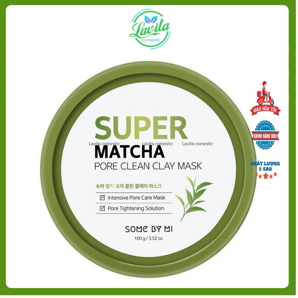 [Chính Hãng] Mặt Nạ Đất Sét Some By Mi Super Matcha Pore Clean Clay Mask 100g