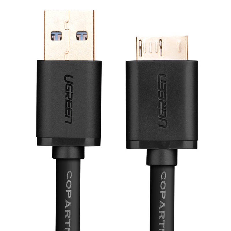 Dây cáp Micro USB 3.0, mạ vàng, dài từ 0.25-2M UGREEN US130 có dạng dây dẹt và tròn