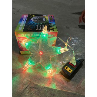 Nháy LED trang trí hình ngôi sao to 20cm - Ngôi sao đèn led trang trí noel cực đẹp