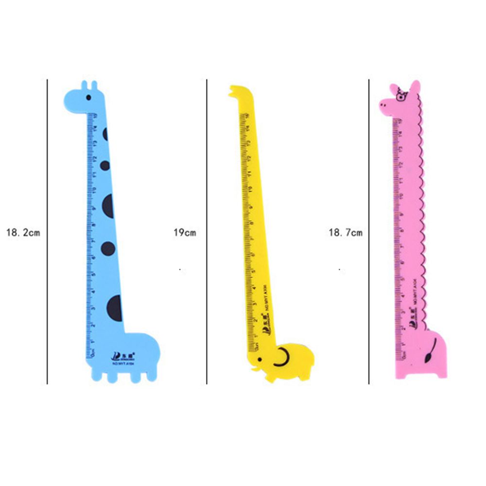 Thước Kẻ Hình Hươu Cao Cổ Hoạt Hình Sáng Tạo Dễ Thương Dành Cho Bé