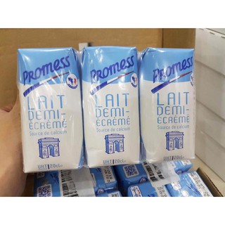 SỮA TƯƠI PROMESS ÍT BÉO 200ML [DATE T3/2022] THÙNG 24 HỘP