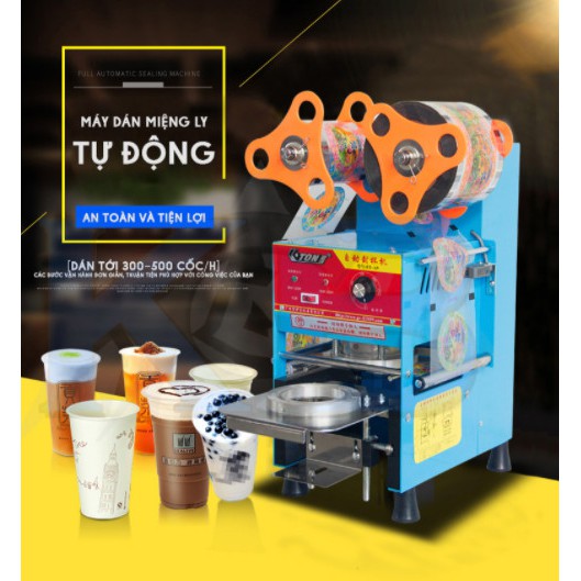 Máy ép miệng ly bán tự động ETON A9 - Ép cốc A9