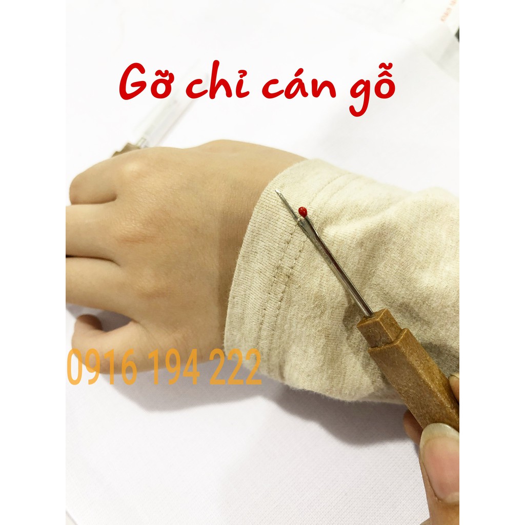 Gỡ chỉ (Chích khuy) cán gỗ