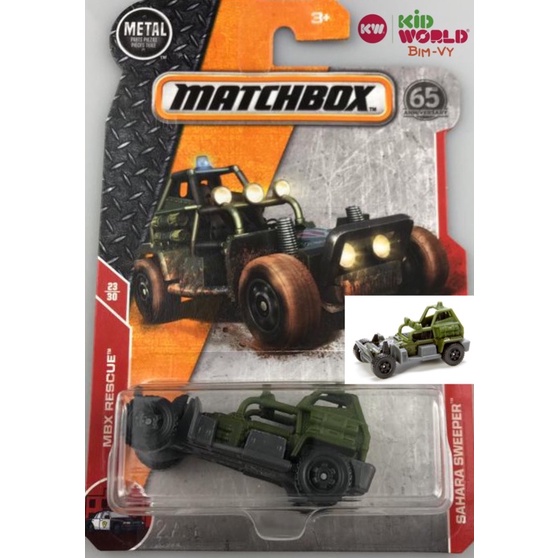 Xe mô hình Matchbox Sahara Sweeper FHH85, 40K.