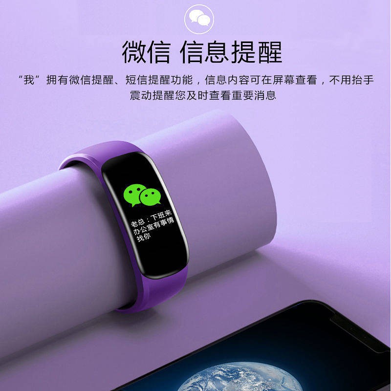 Vòng Đeo Tay Thông Minh Đếm Bước Cho Xiaomi Huawei Apple Glory 4 Thế Hệ 5