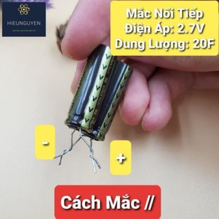 Sỉ lẻ [Xả Kho] Siêu Tụ 2.7V 10F 11mAh 10F 2.7V